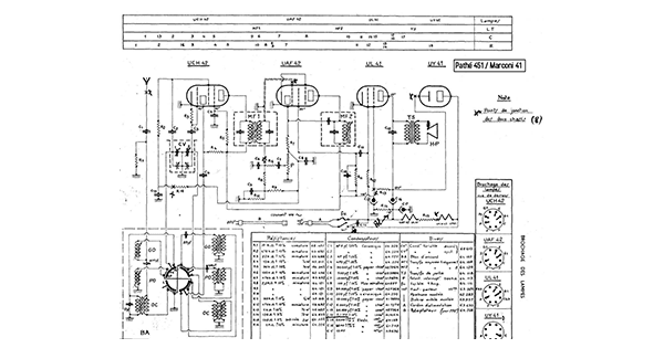 radio schematics for early Marconi radios